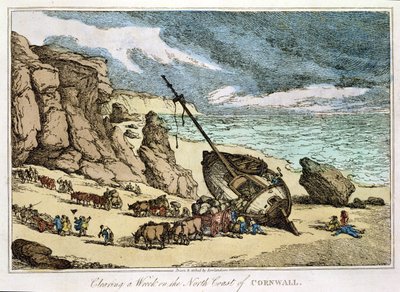 Clearing a Wreck on the North Coast of Cornwall, from 
